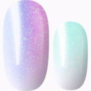 3 for 15 - LILY & FOX - PASTEL GLITZ Nail Stickers Wrap Strips Pastel Rainbow